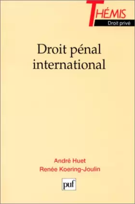 Couverture du produit · Droit pénal international