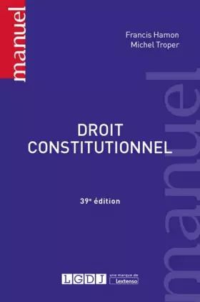 Couverture du produit · Droit constitutionnel