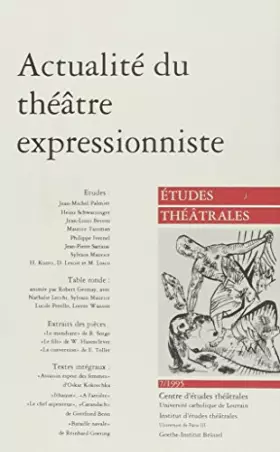 Couverture du produit · Actualité du théâtre expressionniste