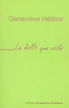 Couverture du produit · La Belle que voilà