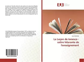 Couverture du produit · La Leçon de Ionesco - satire hilarante de l'enseignement (French Edition)