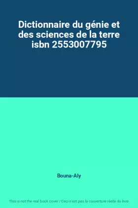 Couverture du produit · Dictionnaire du génie et des sciences de la terre isbn 2553007795