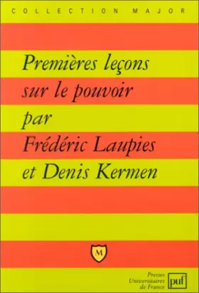 Couverture du produit · Premières leçons sur le pouvoir