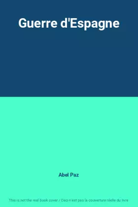 Couverture du produit · Guerre d'Espagne
