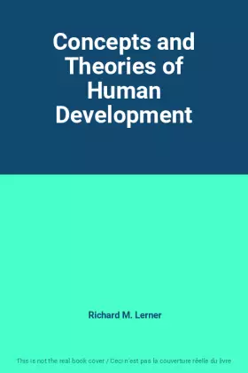 Couverture du produit · Concepts and Theories of Human Development