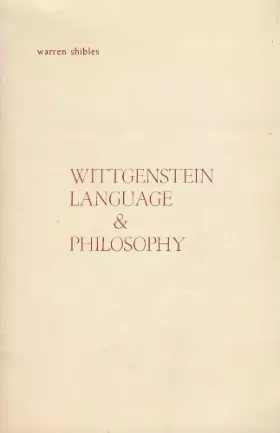 Couverture du produit · Wittgenstein, Language and Philosophy