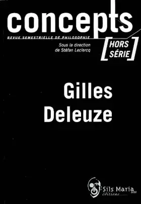 Couverture du produit · CONCEPTS HS N. 1 / GILLES DELEUZE
