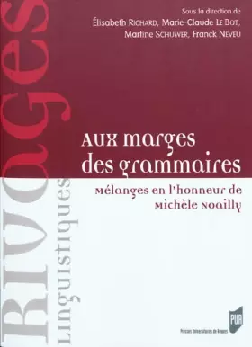 Couverture du produit · AUX MARGES DES GRAMMAIRES