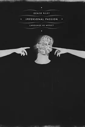 Couverture du produit · Impersonal Passion: Language as Affect