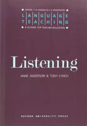 Couverture du produit · Listening (Language Teaching: A Scheme for Teacher Education)