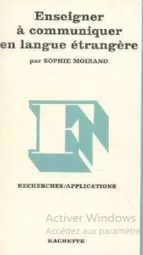 Couverture du produit · Enseigner à communiquer en langue étrangère