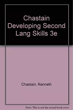 Couverture du produit · Developing Second Language Skills: Theory and Practice