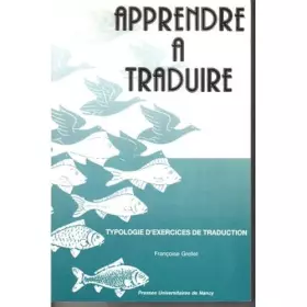 Couverture du produit · Apprendre à traduire : Typologie d'exercices et de traduction