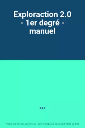 Couverture du produit · Exploraction 2.0 - 1er degré - manuel