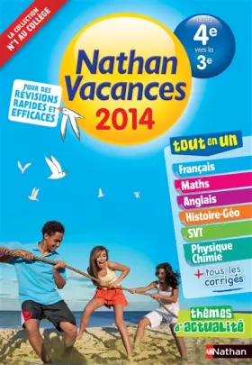Couverture du produit · Nathan Vacances Collège - De la 4è vers la 3è