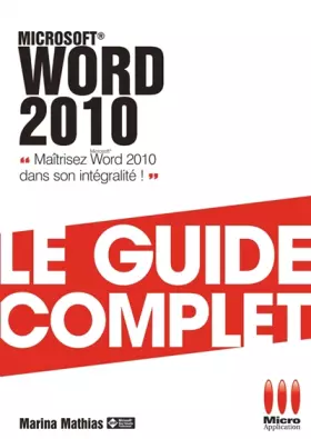 Couverture du produit · Microsoft® Word 2010