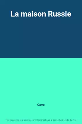 Couverture du produit · La maison Russie