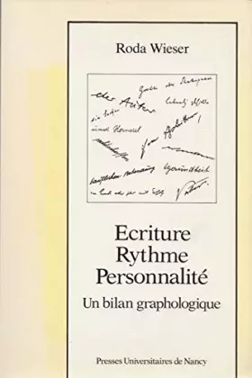 Couverture du produit · Ecriture, rythme, personnalité / un bilan graphologique