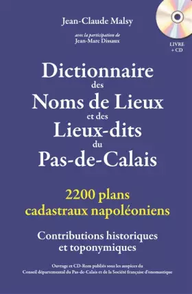 Couverture du produit · Dictionnaire des noms de lieux et des lieux-dits du Pas-de-Calais