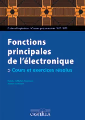 Couverture du produit · Electronique analogique : fonctions principales