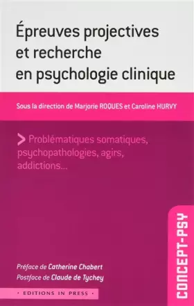 Couverture du produit · Les méthodes projectives dans la recherche en psychopathologie