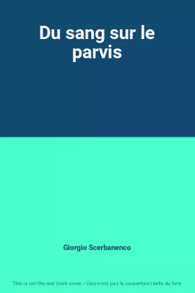 Couverture du produit · Du sang sur le parvis