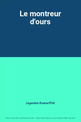 Couverture du produit · Le montreur d'ours