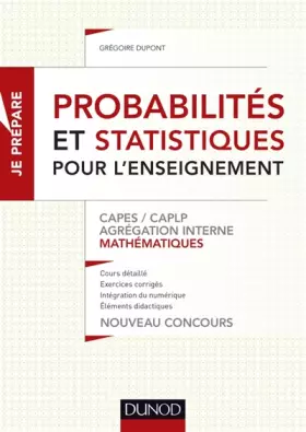 Couverture du produit · Probabilités et statistiques pour l'enseignement - CAPES, CAPLP, Agrégation: CAPES, CAPLP, Agrégation