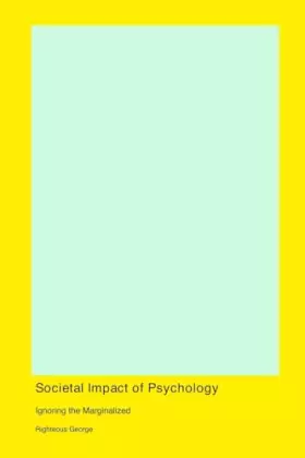 Couverture du produit · Societal Impact of Psychology