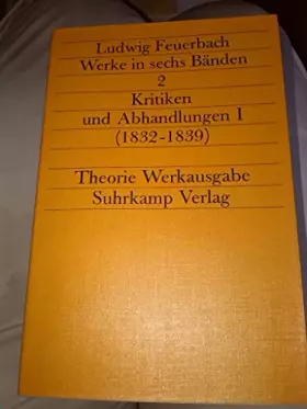 Couverture du produit · Kritiken und Abhandlungen I (1832 - 1839) (Werke in sechs Bänden, Band 2)