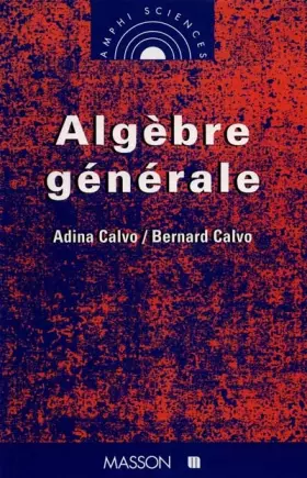 Couverture du produit · Algèbre générale