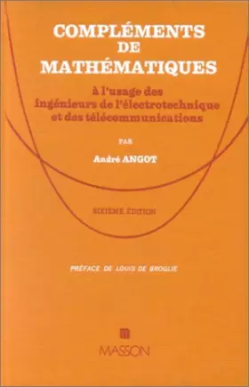 Couverture du produit · COMPLEMENTS DE MATHEMATIQUES A L'USAGE DES