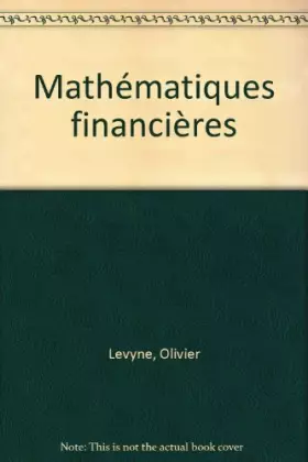 Couverture du produit · Mathématiques financières