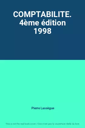 Couverture du produit · COMPTABILITE. 4ème édition 1998