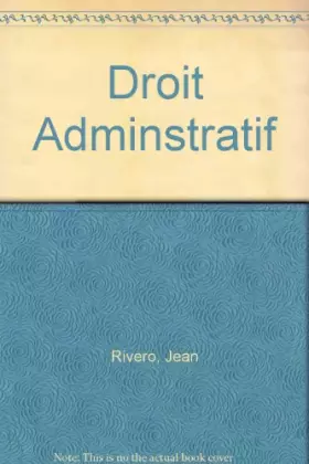 Couverture du produit · DROIT ADMINISTRATIF. 16ème édition 1996
