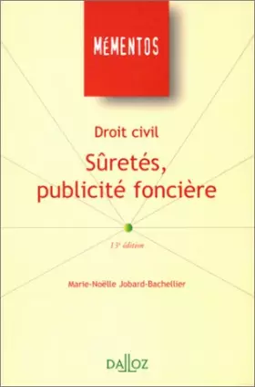 Couverture du produit · Droit civil : Sûretés, publicité foncière