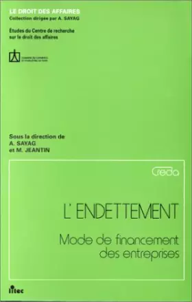 Couverture du produit · L'endettement, mode de financement des entreprises