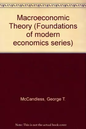 Couverture du produit · Macroeconomic Theory