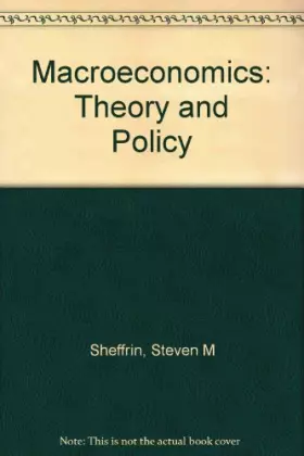 Couverture du produit · Macro-Economics: Theory and Policy/Pbn H92