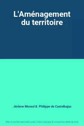 Couverture du produit · L'Aménagement du territoire