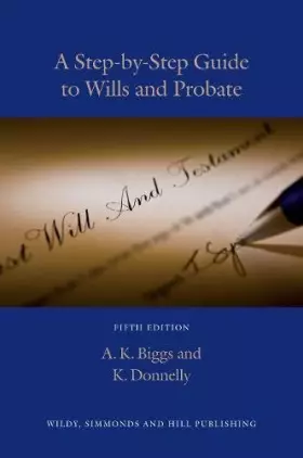 Couverture du produit · A Step-By-Step Guide to Wills and Probate