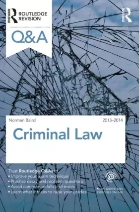 Couverture du produit · Q&A Criminal Law 2013-2014 (Questions and Answers)