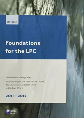 Couverture du produit · Foundations for the LPC 2011-2012