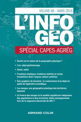 Couverture du produit · L'Information géographique (1/2018) Spécial capes-agrég: Spécial capes-agrég