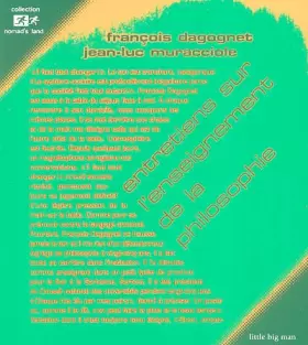 Couverture du produit · Entretiens sur l'enseignement de la philosophie