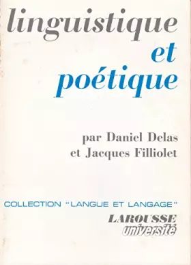 Couverture du produit · LINGUISTIQUE ET POETIQUE.
