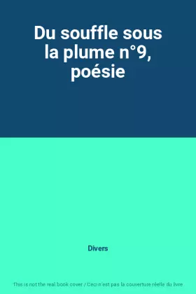 Couverture du produit · Du souffle sous la plume n°9, poésie