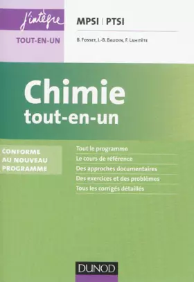Couverture du produit · Chimie tout-en-un MPSI-PTSI - 2e éd. - Conforme au nouveau programme: Conforme au nouveau programme