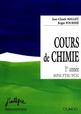 Couverture du produit · Cours de chimie maths supérieures. Options mpsi, pcsi, ptsi