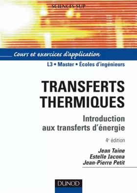 Couverture du produit · Transferts thermiques : Introduction aux transferts d'énergie